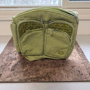 Lug Olive Quilted Travel Purse